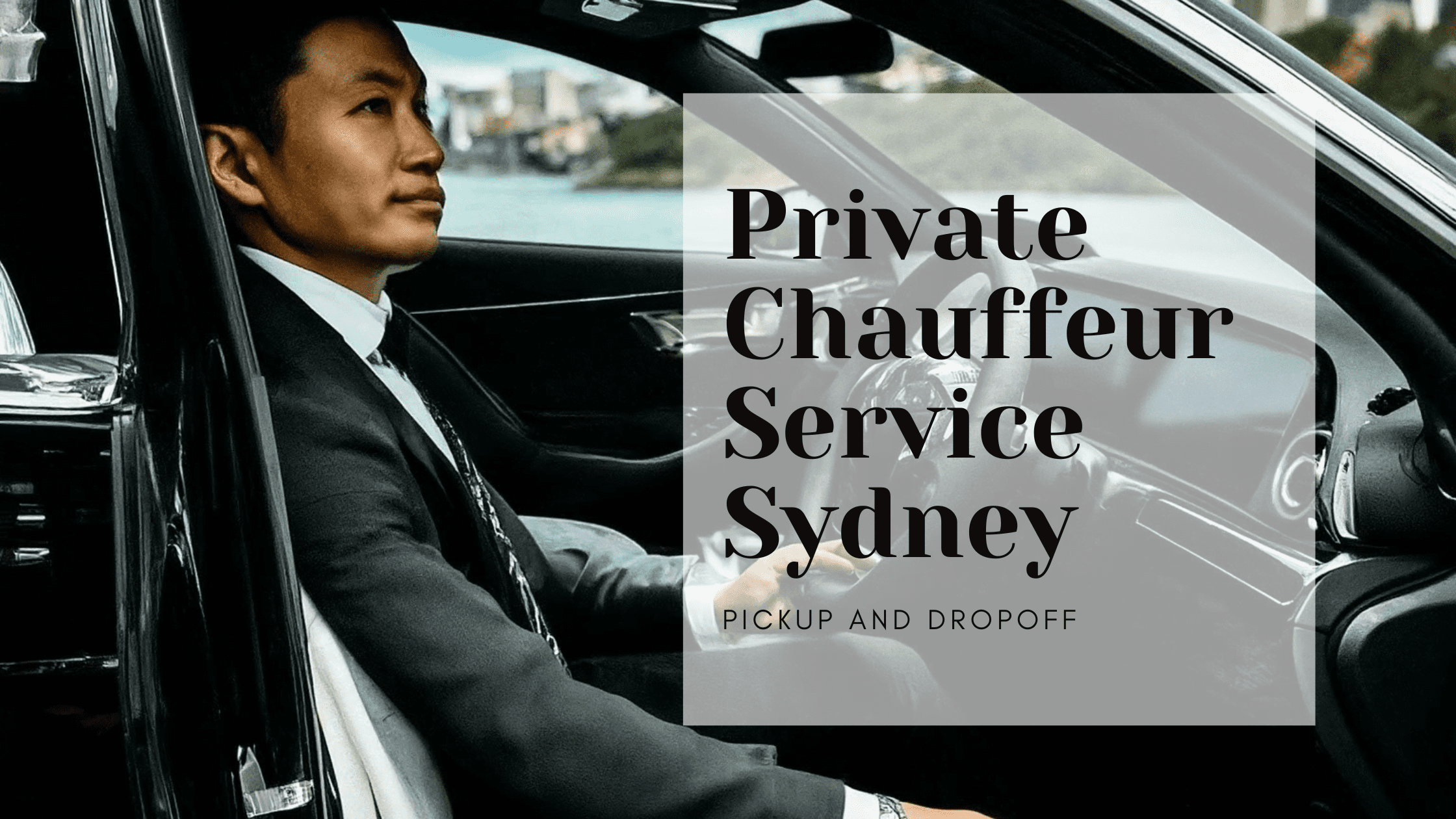 Private Chauffeur Service in a Black Luxury Car